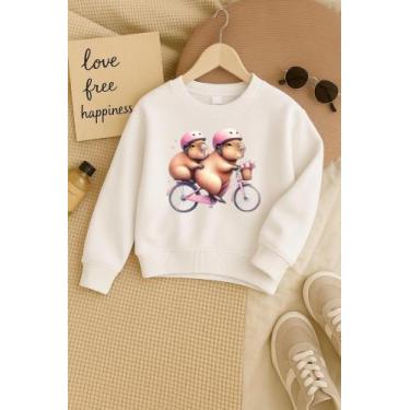 Imagem de Blusa infantil Capivara - Mc kids, Branco, 14