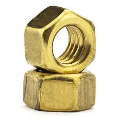 Imagem de Kit 10 Porca 1/8 Sextavada Unc Latão Premium Resistente - FERRARI PARA