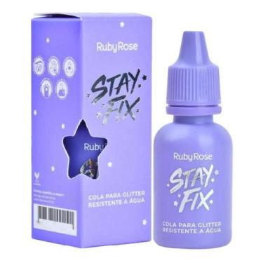 Imagem de Cola para glitter ruby rose stay fix resistente hb584 à água 10ml