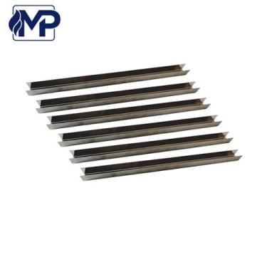 Imagem de Trilho Churrasqueira 75cm Perfil U Em Aço Inox 6 peças - Pantheon Inox