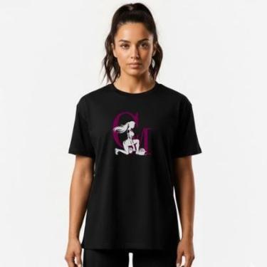 Imagem de Camiseta Feminina Algodão Premium GYM Caminhada Academia-Feminino