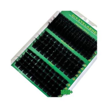 Imagem de Cílios Postiços Dramáticos DIY De Visom Sintético Efeito 5D 0.07mm Cur