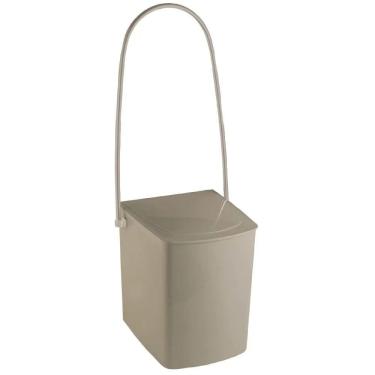 Imagem de Lixeira 24x25,5x62,5cm Alça Longa Champagne 1147 Crismetal Lixeira 24x25,5x62,5cm Alca Longa Ch