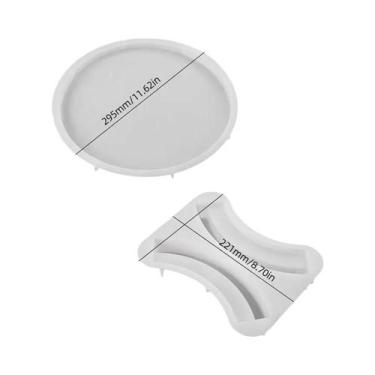 Imagem de Molde De Silicone Redondo Para Concreto, Para Artesanato DIY, Base De 