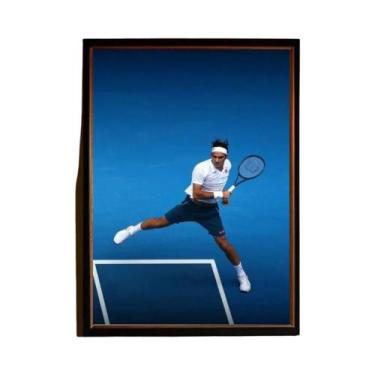 Imagem de Pintura Em Tela De Arte HD De Tênis Roger Federer Para Decoração De Ca
