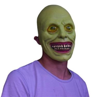 Imagem de Máscara de cosplay Green Devil Monster Latex Halloween Carnival - yiwe