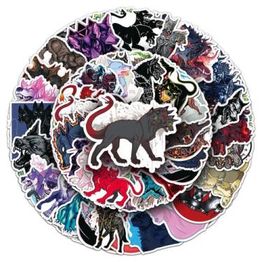 Imagem de Adesivos Felhunters Cerberus em vinil impermeável 50 unidades/lote - y