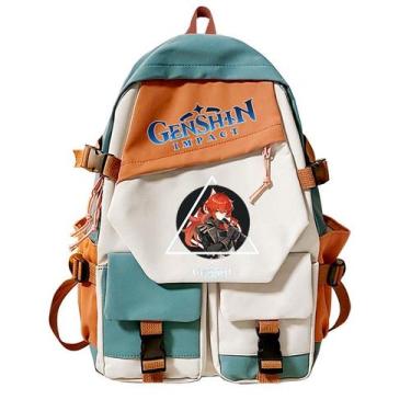 Imagem de Mochila escolar Genshins Impacts Anime Nylon 450g - yiweisai