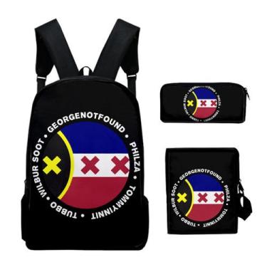 Imagem de Conjunto de mochilas George Not Found para crianças (3 unidades) - Yiw