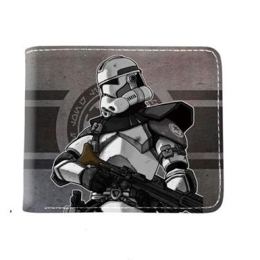 Imagem de Carteira, bolsa de moedas, couro, bifold, Storms Troopers Anime - Yiwe
