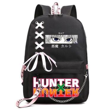 Imagem de Anime School Backpack Hunters Hunters para meninos e meninas adolescen