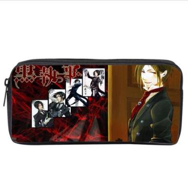 Imagem de Estojo para lápis Black Butlers Cartoon Anime de grande capacidade - y