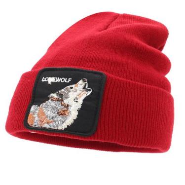 Imagem de Gorro de inverno Bonewolf Anime Warm Tricot Acrílico de Fibra Acrílica