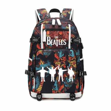 Imagem de Mochila Beatles Cartoon Kids School Oxford 30x15x47cm - Yiweisai