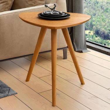 Imagem de Mesa Lateral para Sala 52,5cm com Pés Torneados em Madeira - Casa Lar 