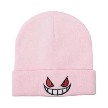 Imagem de Gorro De Anime Gengar Bordado, Quente E Tricotado Para Outono E Invern