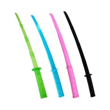 Imagem de Brinquedo De Espada Katana Samurai 3D Retrátil Portátil Com Gravidade,