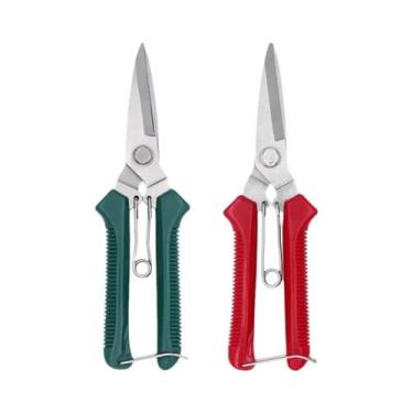 Imagem de Tesoura De Poda De Jardim Em Aço Inoxidável 190mm Com Cabo Antiderrapa