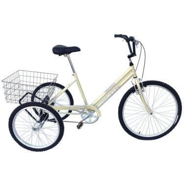 Imagem de Bicicleta Triciclo Aro 26 cor Bege