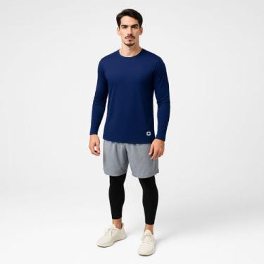 Imagem de Camisa Térmica Segunda Pele Proteção Uv Original - Gröve, Marinho, M