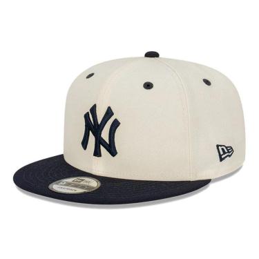 Imagem de Boné New Era 950 Q42 New York Yankees Chrome Off White-Masculino