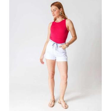 Imagem de Blusa Regata Feminina Sem Costura Canelada Marisa Rosa-49933, Rosa, GG