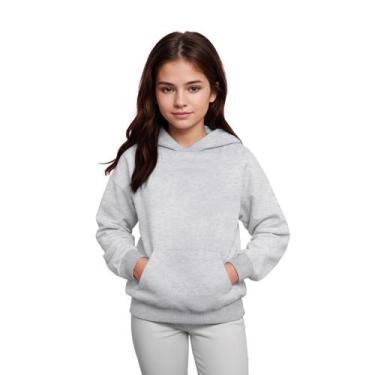 Imagem de Moletom Infantil Canguru Menina Algodão Capuz Bolso Frontal - Samcro, 