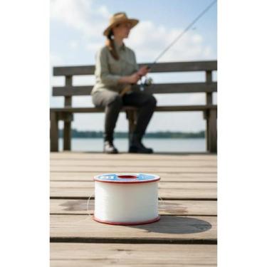 Imagem de Linha Nylon 0.80mm 176m Branco 30kg Pesca e Artesanato - Congratulatio