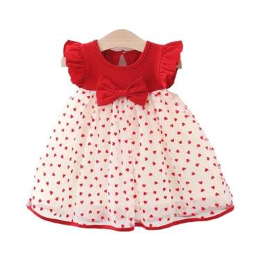 Imagem de Vestido De Princesa Com Laço E Mangas Voando Para Meninas, Estilo Core