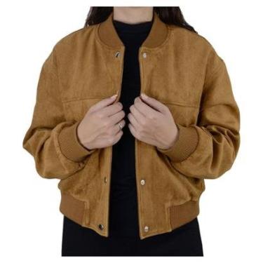Imagem de Jaqueta Feminina Facinelli Suede Casual Marrom Café 640480-Feminino