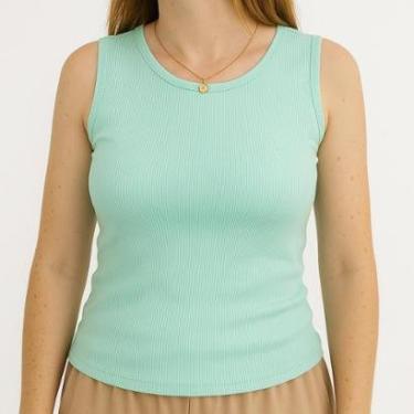 Imagem de Regata Blusa Feminina Básica Canelada-Feminino