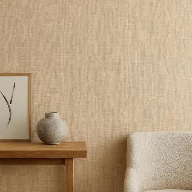 Imagem de Papel De Parede Vinilico Linho Natural Cru Rolo 0,53x10m Vinil PVC - P
