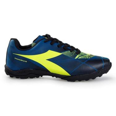 Imagem de Chuteira Unissex Diadora Squadra II Society Azul e Preto-Unissex