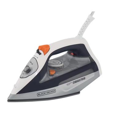 Imagem de Ferro a Vapor Black + Decker Fx3100 1200W Base Cerâmica Cinza e Branco 110V