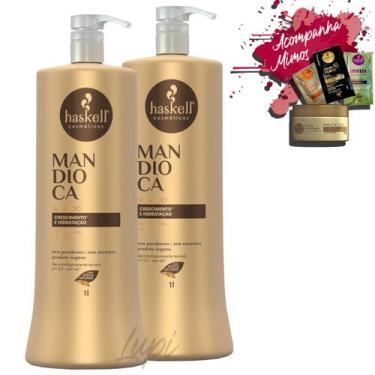 Imagem de Kit 2 Shampoo Haskell Mandioca 1l