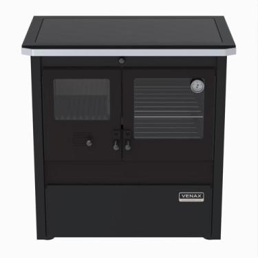 Imagem de Fogao a Lenha Venax n 1 Le Corbusier Dupla Combustao Preto