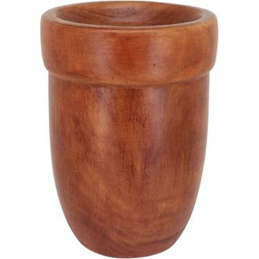 Imagem de VASO DECORATIVO ENFEITE PLANTA MADEIRA 27x20x20cm NATURAL