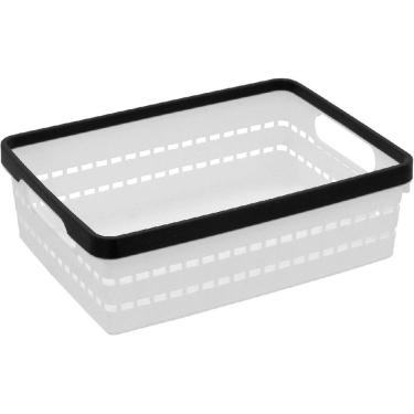 Imagem de CAIXA ORGANIZADORA MULTIUSO PLÁSTICO 7x16x23cm BRANCO