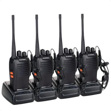 Imagem de Kit 4 Unidades Rádio Professional Baofeng Bf-777s Walk Talk VHF/UHF - 