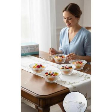 Imagem de Conjunto 6 Tigelas Vidro Sobremesa 250ml - Elegância Diária - Congratu