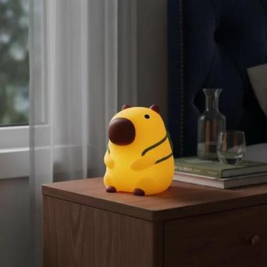 Imagem de Luminária Capivara LED Decorativo Luz Noturna Sem Fio Abajur - Yeet
