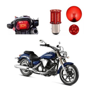 Imagem de Lâmpada Led Freio 2 Polos Sequencial Strobo Moto XVS 950 2009 2010 201