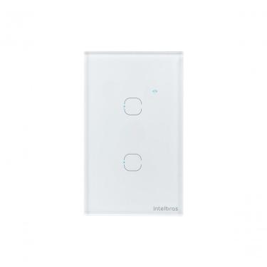Imagem de Interruptor Wi-Fi Touch EWS 1002 com Controle Remoto Via Aplicativo e Comandos de Voz B...