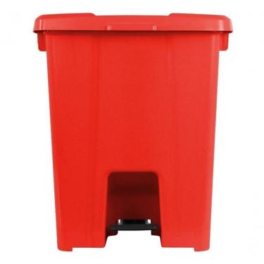 Imagem de Lixeira Kit 4 Cesto Plástico Quadrado com Pedal 30L Polipropileno Abertura por Pedal para Cozinha e Banheiro