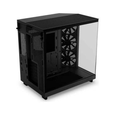 Imagem de Gabinete Gamer NZXT H6 Flow Mid Tower CC-H61FB-01 Compacto Preto