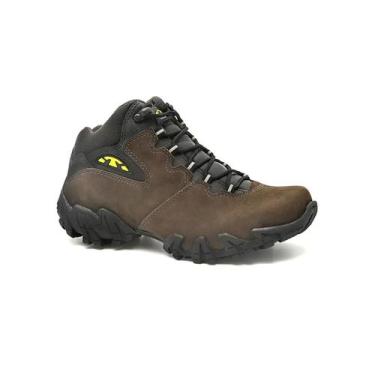 Imagem de Coturno Esportivo Adventure Masculino Couro Bull Terrier Bruce, Carbon