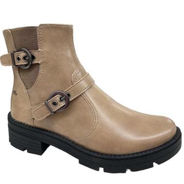 Imagem de Bota Feminina Biker Dakota Cano Curto Com Fivelas G9631, Titanium, 38