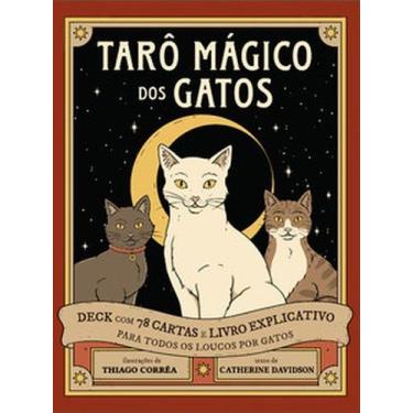 Imagem de Tarô mágico dos gatos - caixa com livro + 78 cartas - PENSAMENTO - GRU