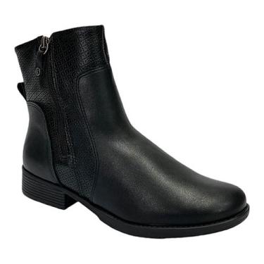 Imagem de Bota Piccadilly Leci Cano Curto 653021 Preto, Preto, 37