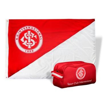 Imagem de Bandeira Internacional Oficial + Necessaire Licenciada - JC Flâmulas e